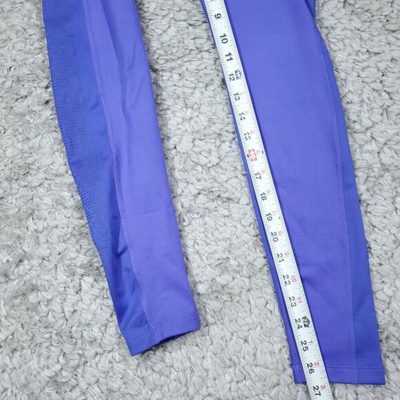 READ Under Armour Infrared Up Pace Compression Tights Leggings Size Small Purple - Picture 3 of 9
